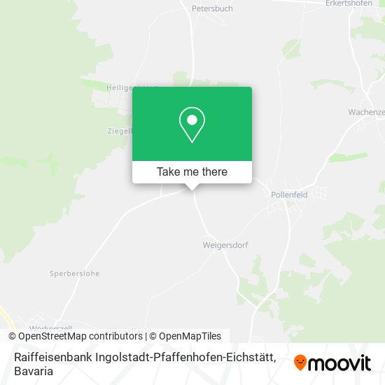 Raiffeisenbank Ingolstadt-Pfaffenhofen-Eichstätt map