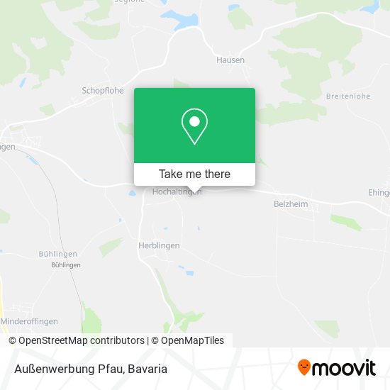 Außenwerbung Pfau map