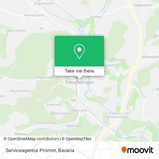 Serviceagentur Promm map