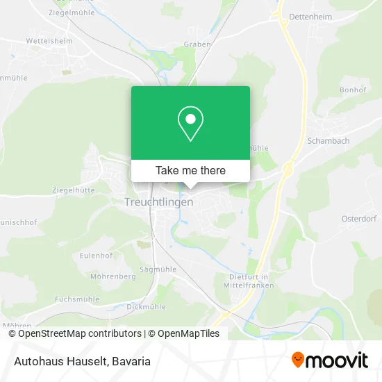 Карта Autohaus Hauselt