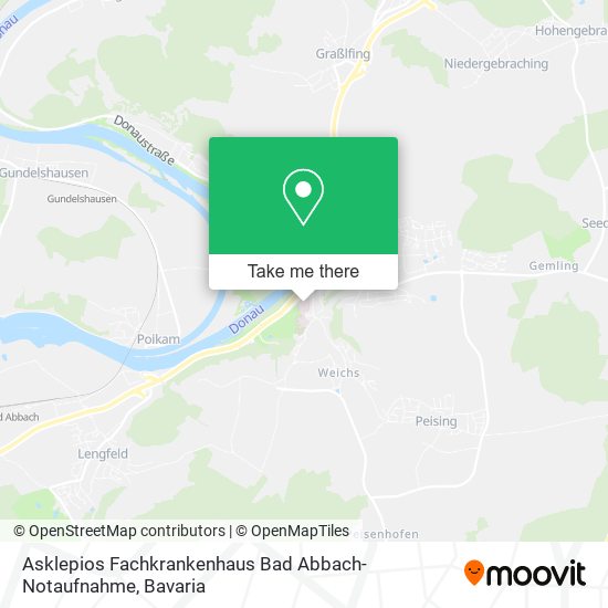 Asklepios Fachkrankenhaus Bad Abbach-Notaufnahme map