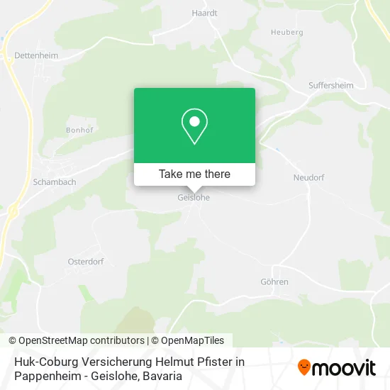 Huk-Coburg Versicherung Helmut Pfister in Pappenheim - Geislohe map