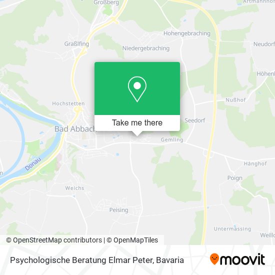 Psychologische Beratung Elmar Peter map