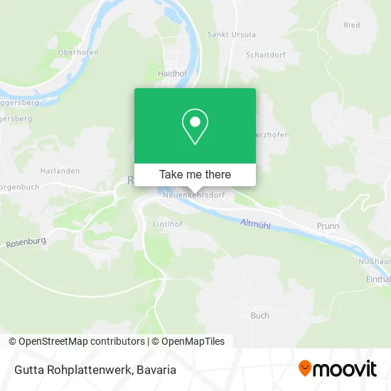 Карта Gutta Rohplattenwerk