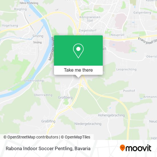 Rabona Indoor Soccer Pentling map