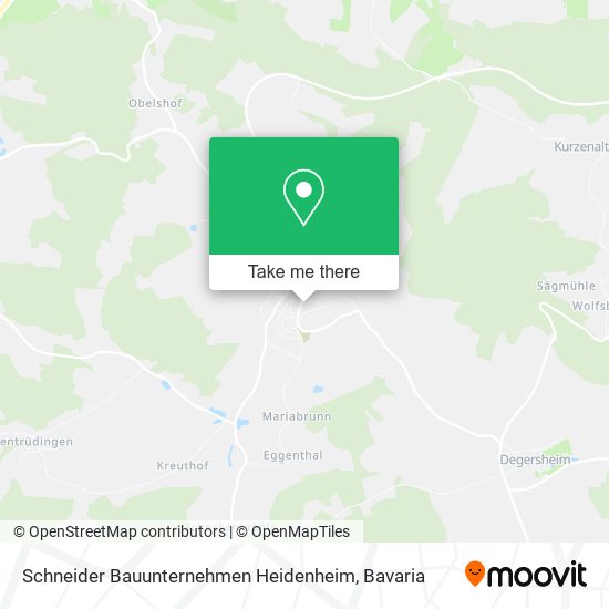 Schneider Bauunternehmen Heidenheim map