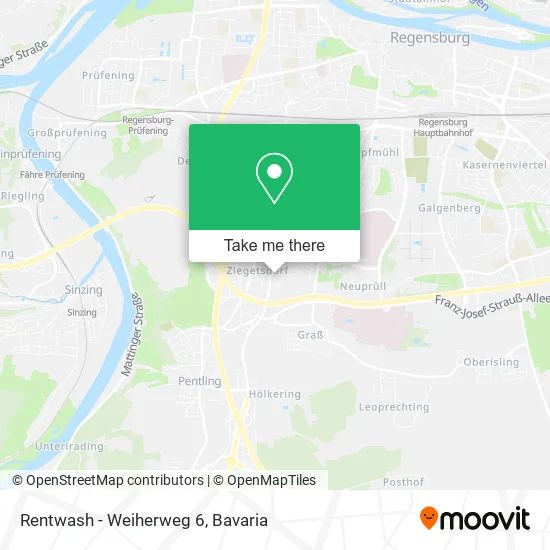 Rentwash - Weiherweg 6 map