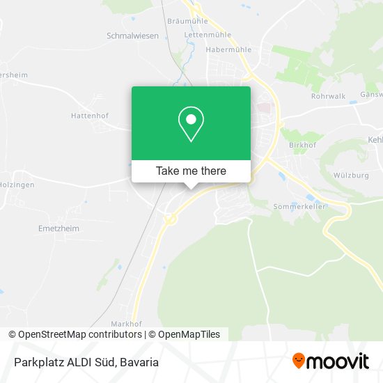 Parkplatz ALDI Süd map