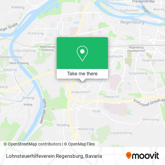 Lohnsteuerhilfeverein Regensburg map