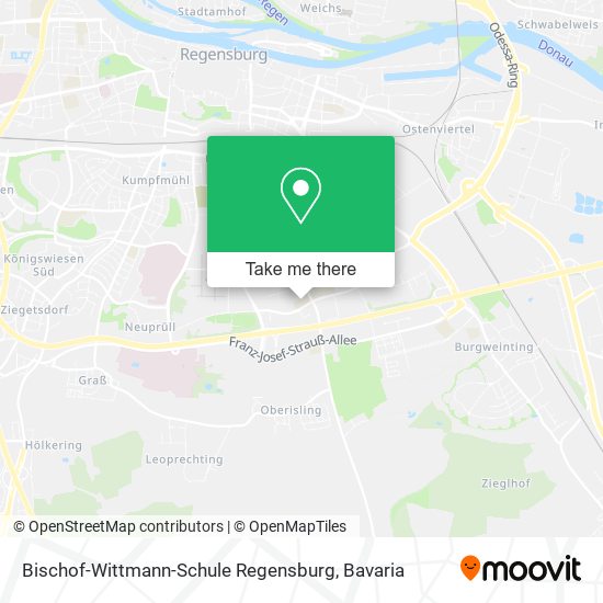 Bischof-Wittmann-Schule Regensburg map