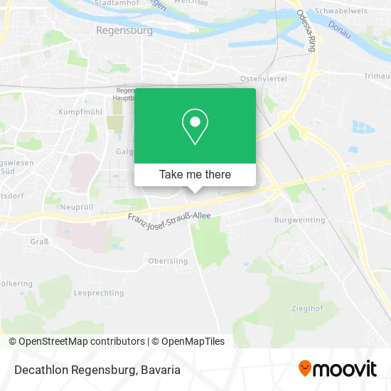Карта Decathlon Regensburg
