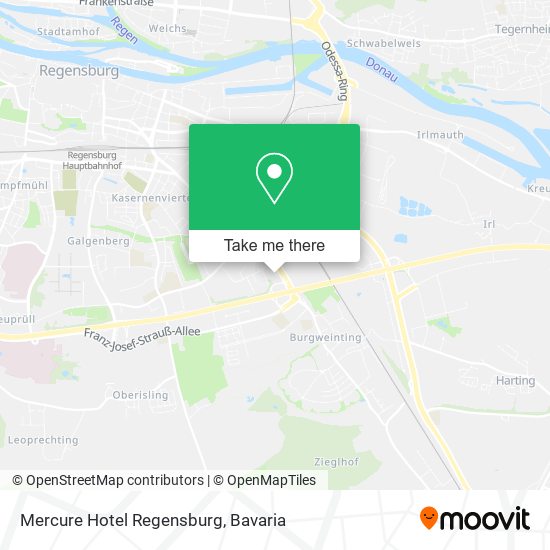 Mercure Hotel Regensburg map