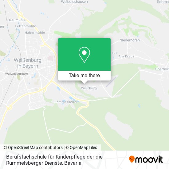 Berufsfachschule für Kinderpflege der die Rummelsberger Dienste map