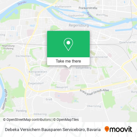 Debeka Versichern Bausparen Servicebüro map