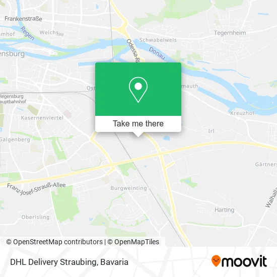 Карта DHL Delivery Straubing