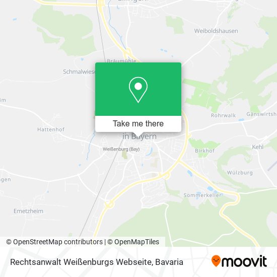 Rechtsanwalt Weißenburgs Webseite map