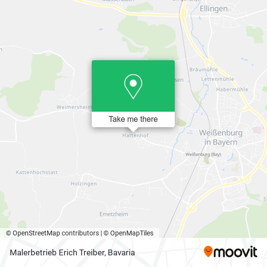 Malerbetrieb Erich Treiber map
