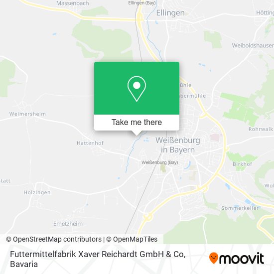 Futtermittelfabrik Xaver Reichardt GmbH & Co map