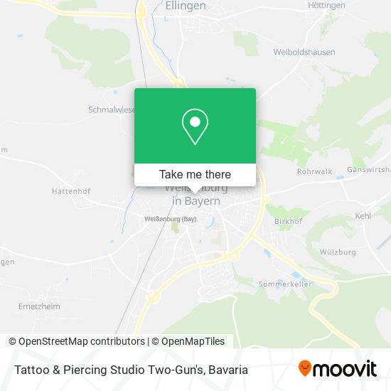 Tattoo & Piercing Studio Two-Gun's map