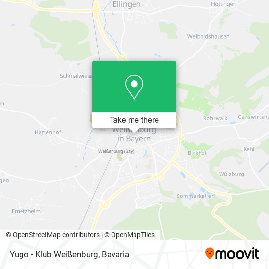 Yugo - Klub Weißenburg map