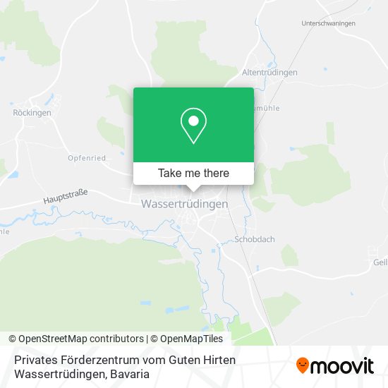 Карта Privates Förderzentrum vom Guten Hirten Wassertrüdingen