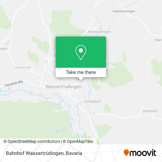Bahnhof Wassertrüdingen map
