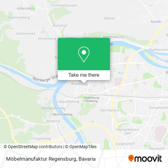 Möbelmanufaktur Regensburg map