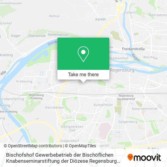 Bischofshof Gewerbebetrieb der Bischöflichen Knabenseminarstiftung der Diözese Regensburg Stiftung map