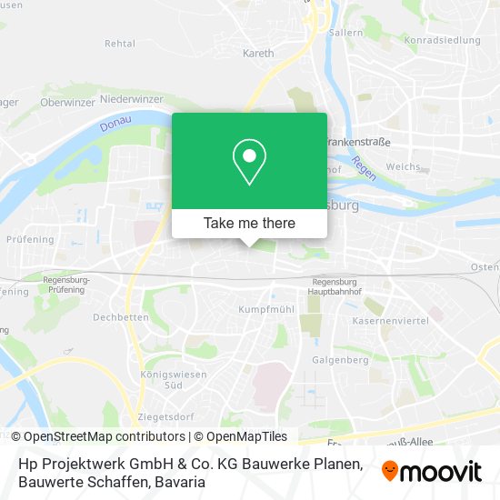 Карта Hp Projektwerk GmbH & Co. KG Bauwerke Planen, Bauwerte Schaffen