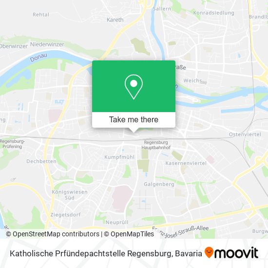 Карта Katholische Prfündepachtstelle Regensburg