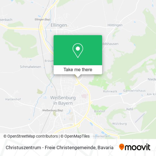 Карта Christuszentrum - Freie Christengemeinde