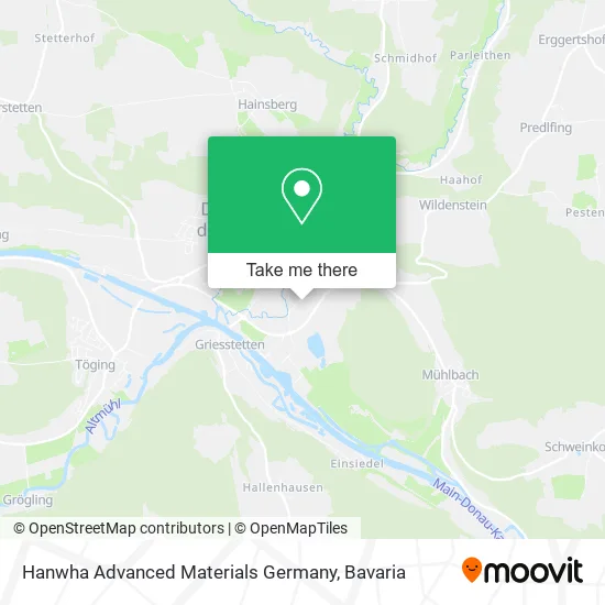 Карта Hanwha Advanced Materials Germany