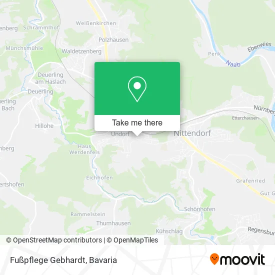 Карта Fußpflege Gebhardt
