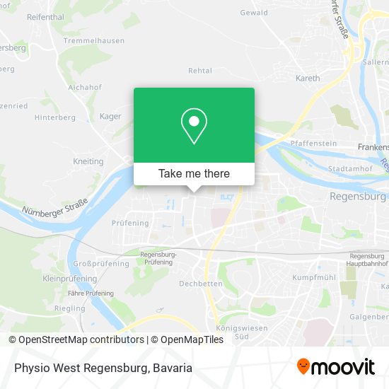 Physio West Regensburg map