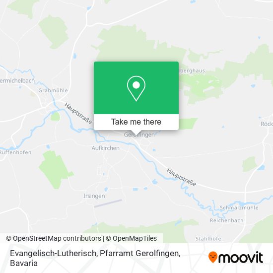 Карта Evangelisch-Lutherisch, Pfarramt Gerolfingen