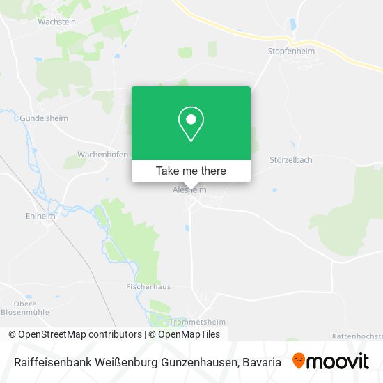 Raiffeisenbank Weißenburg Gunzenhausen map