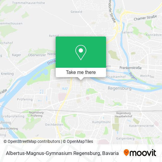 Albertus-Magnus-Gymnasium Regensburg map