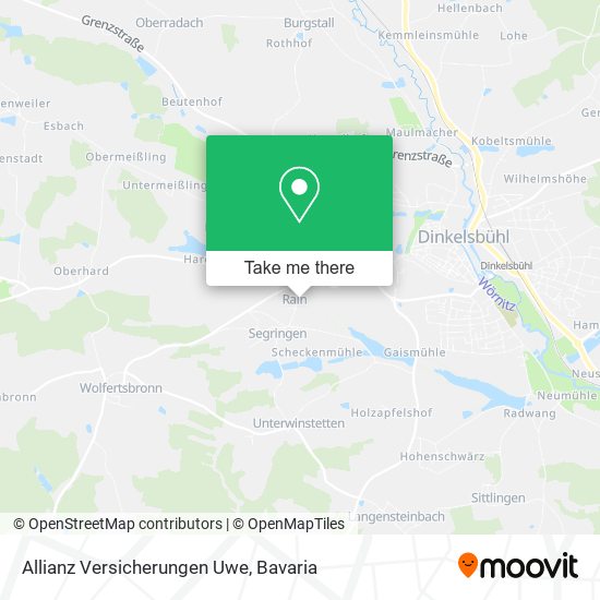 Allianz Versicherungen Uwe map