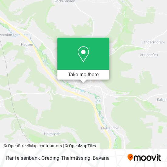 Raiffeisenbank Greding-Thalmässing map