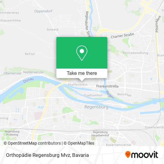 Orthopädie Regensburg Mvz map