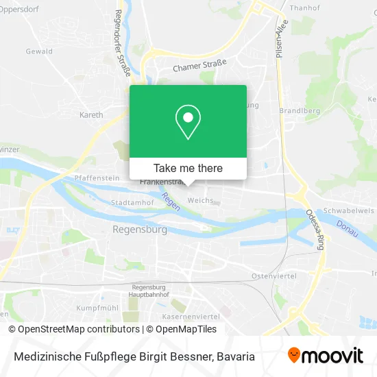 Карта Medizinische Fußpflege Birgit Bessner