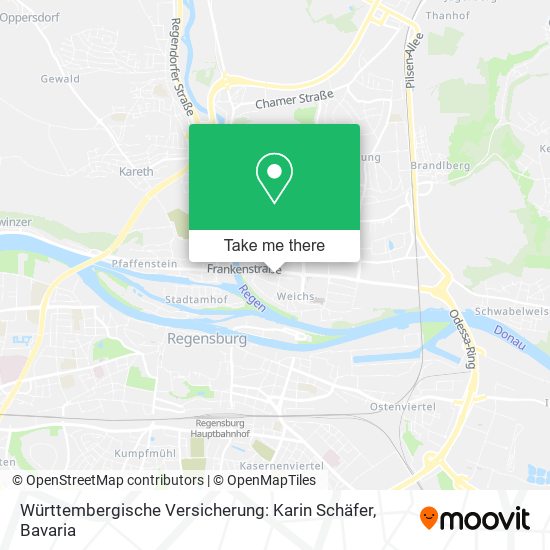 Württembergische Versicherung: Karin Schäfer map