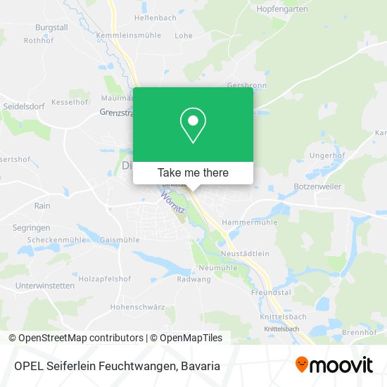 OPEL Seiferlein Feuchtwangen map