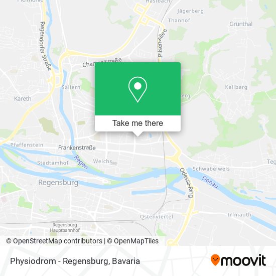 Physiodrom - Regensburg map