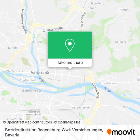 Bezirksdirektion Regensburg Wwk Versicherungen map