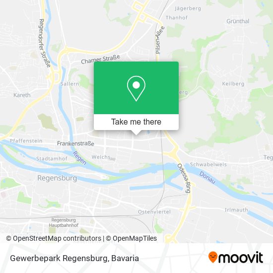 Gewerbepark Regensburg map