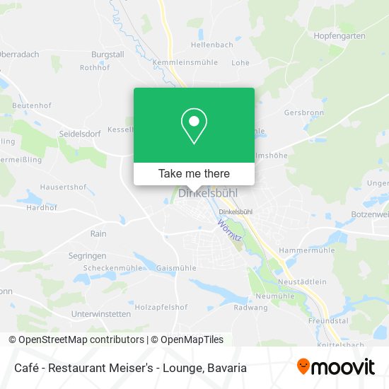 Café - Restaurant Meiser's - Lounge map