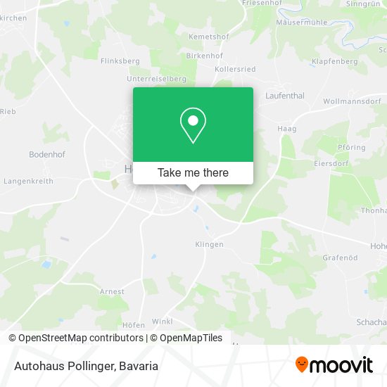 Autohaus Pollinger map