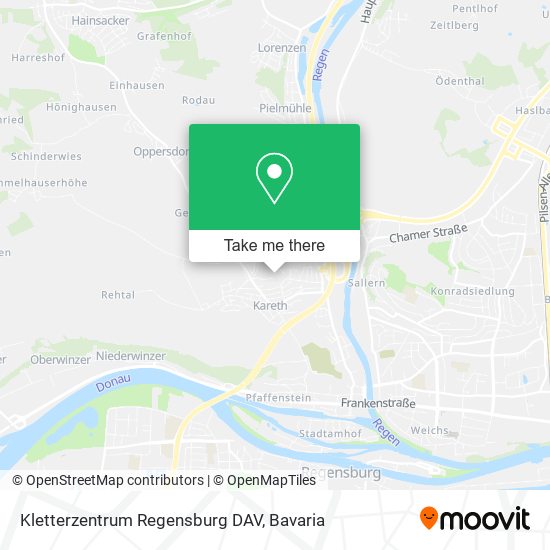 Kletterzentrum Regensburg DAV map