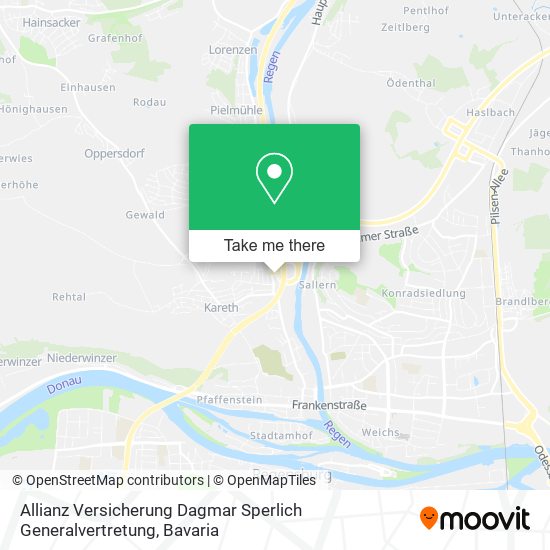 Allianz Versicherung Dagmar Sperlich Generalvertretung map